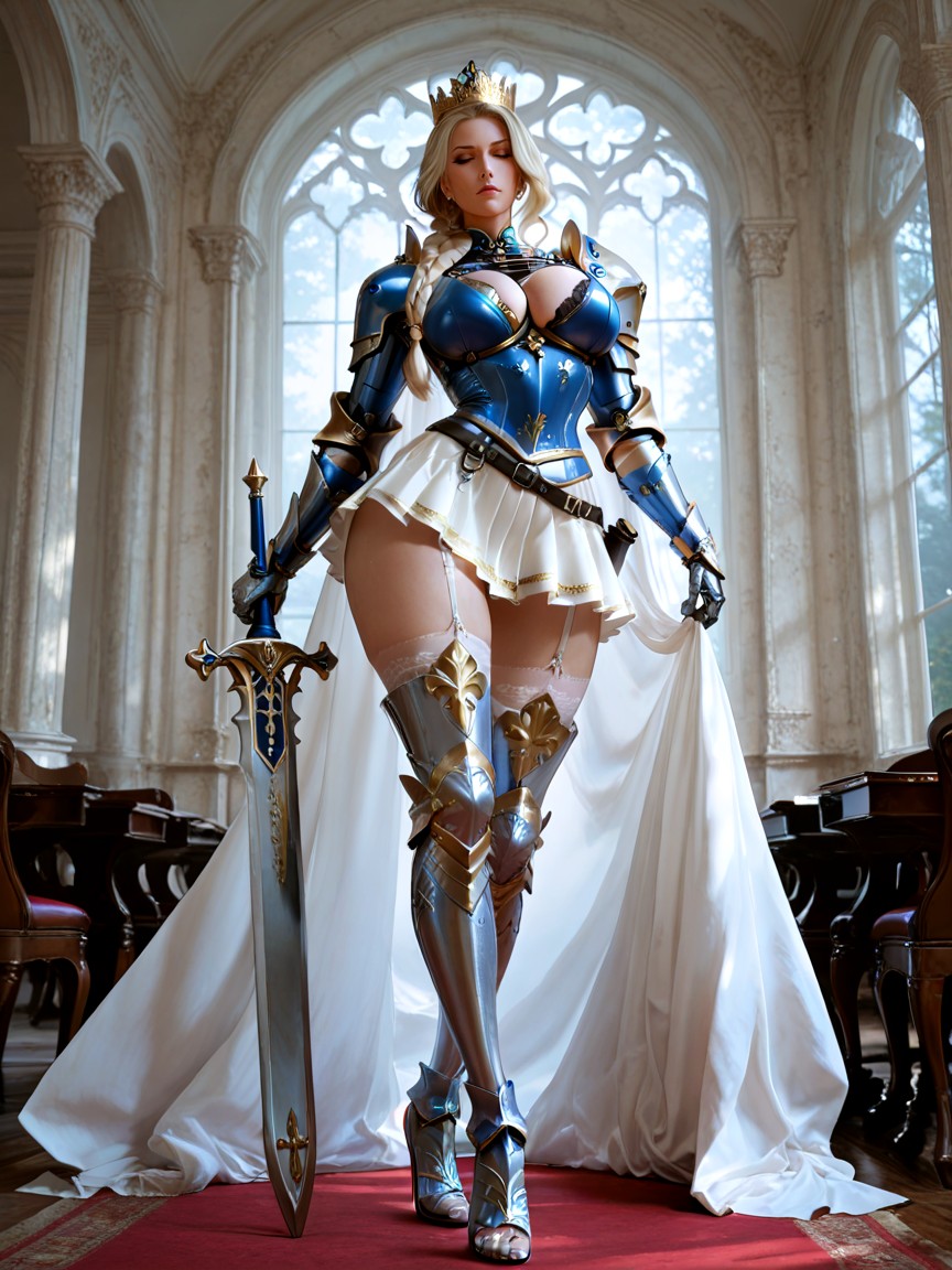 Highest Quality, Fully Covered In Armor, Mansion In Forest Hentai AI Porn