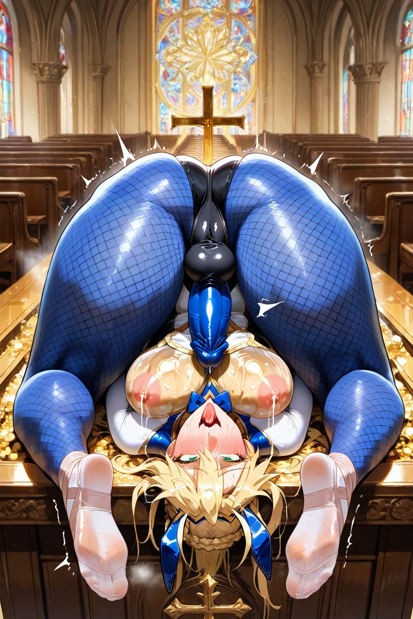 Stockings, Vista Trasera, Showing Feet Hentai IA