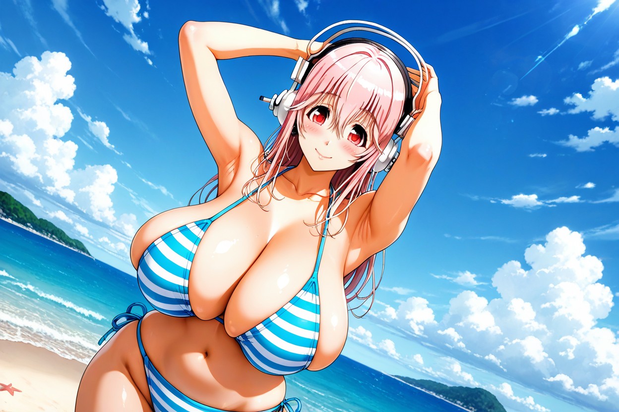 Waist Shot, Medium Ass, Solo Hentai AI Porn