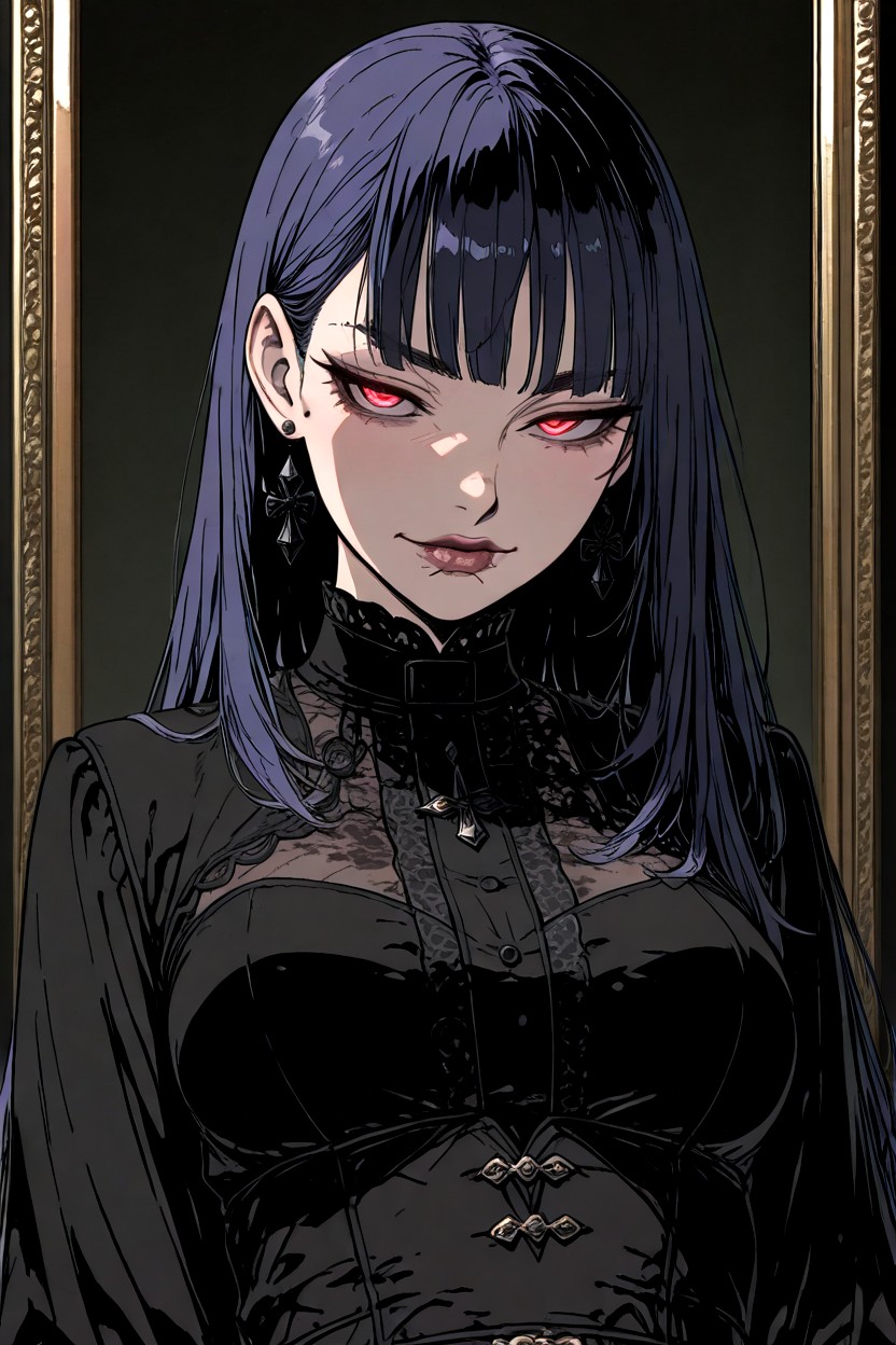 A Yet Subtly Defined Jawline, Mature, A Waist Hentai AI Porn