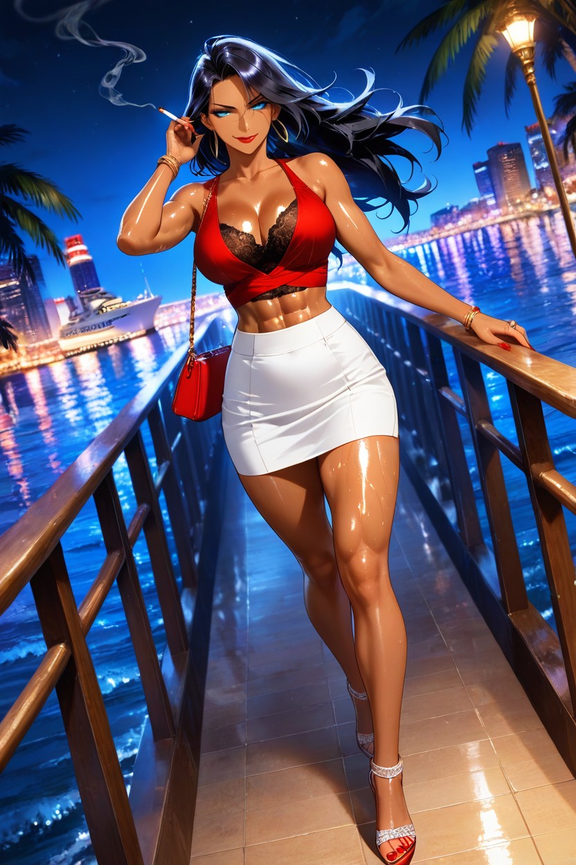 Smirk, Extremely Beautiful Woman, Rings Hentai AI Porn