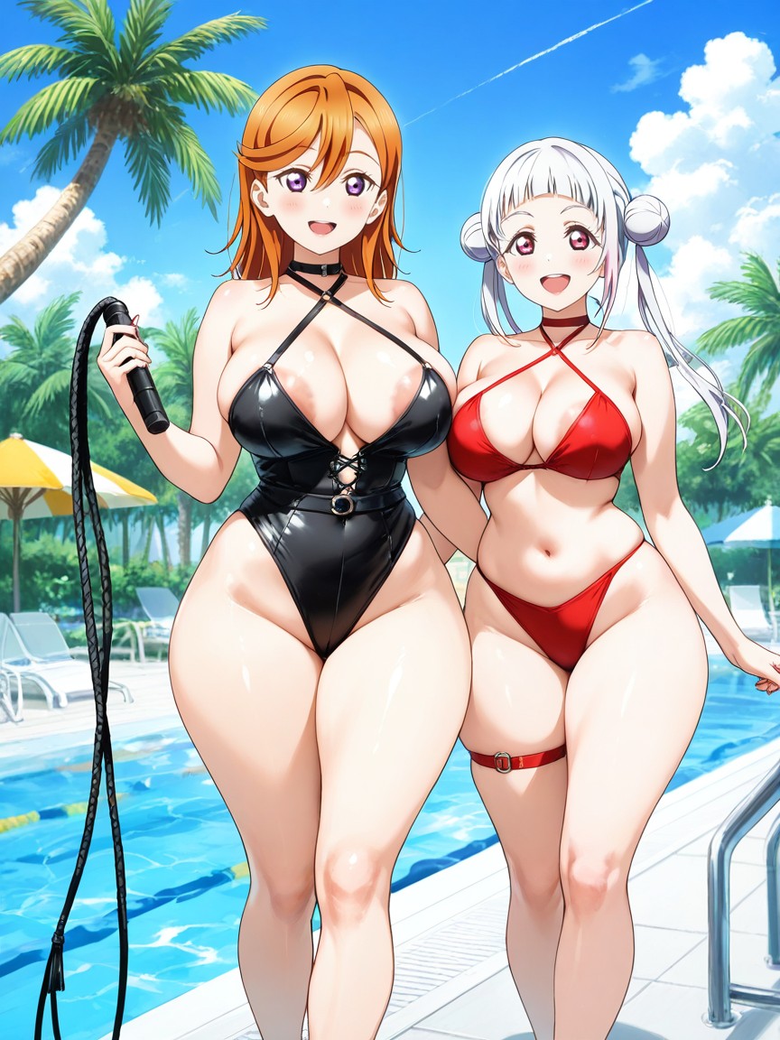 Perfect Waist, Parasols, Lively And Cheerful Mood Hentai AI Porn