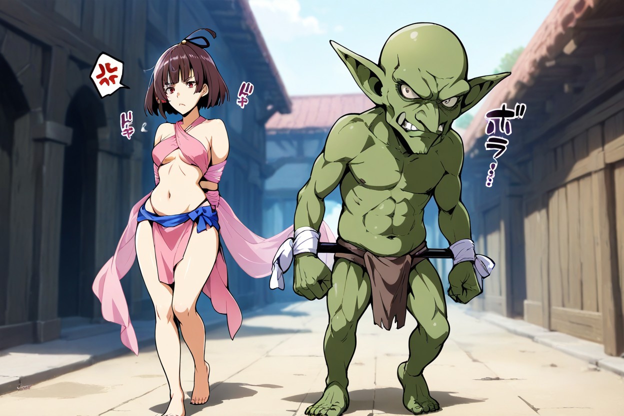 Goblin Hold Female, Goblin In Loincloth, Angry Hentai AI Porn