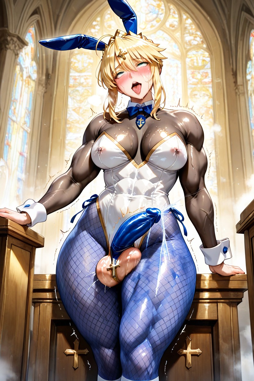 Ballet Socks, Small, Ornate Gold Patterns On Bodystocking Hentai AI Porn