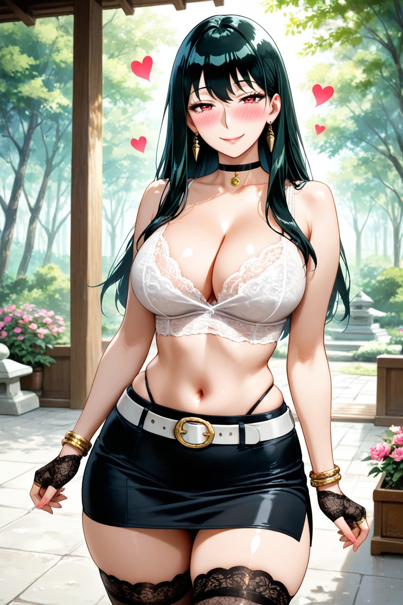 Long Length, Lace Top, Ultra-detailed Hentai AI Porn