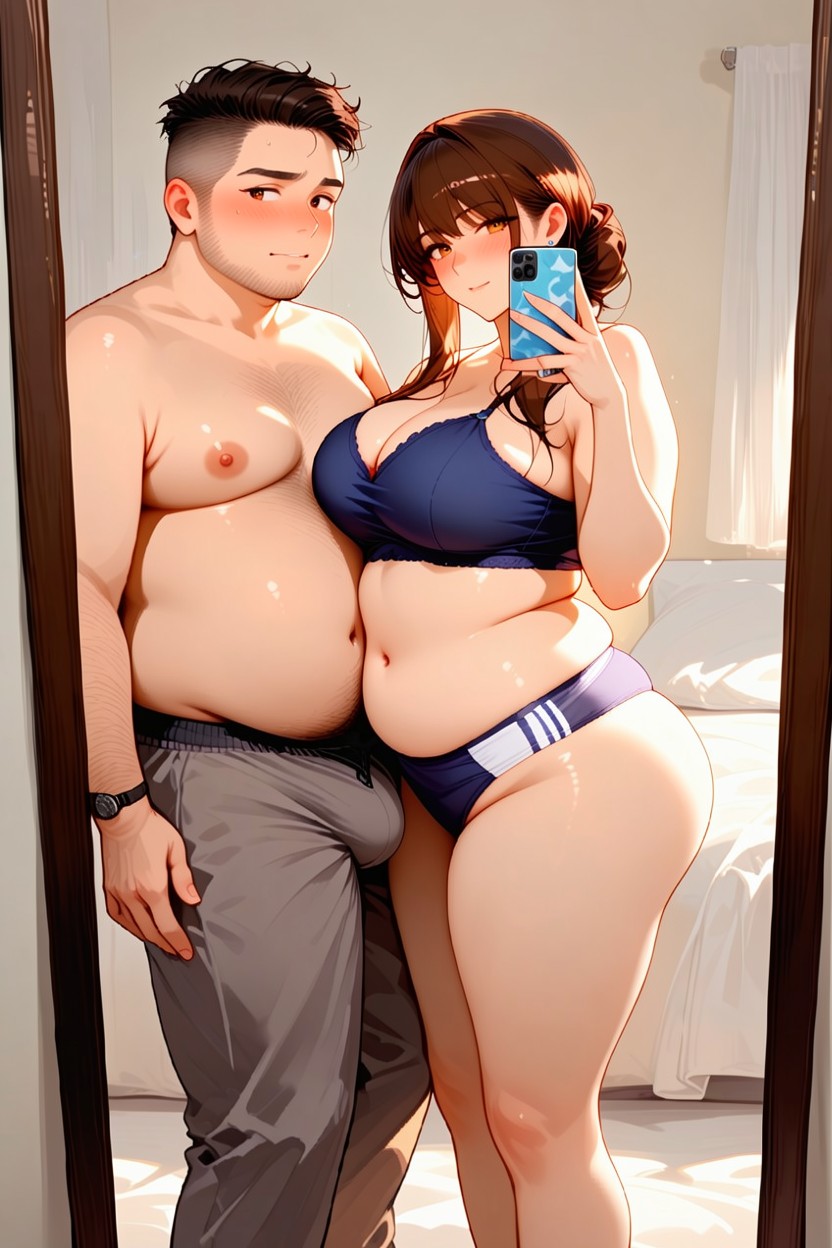 Fat Older Man, 18+, Older Boyfriend Hentai IA