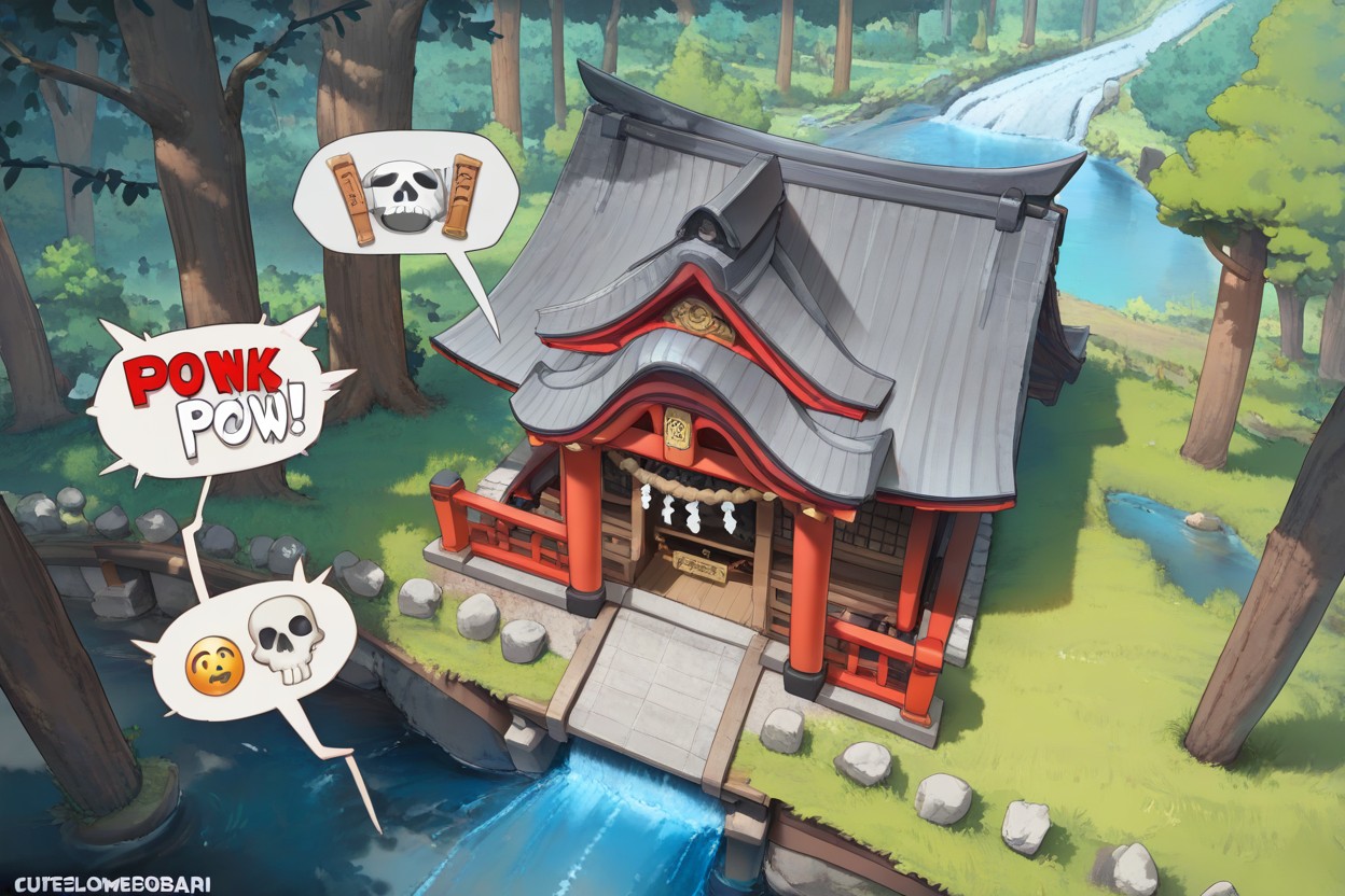 Torii Gate, River, Windy Hentai IA