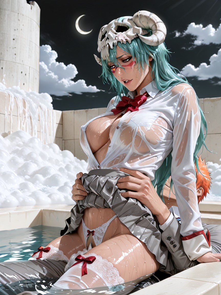 Light Source Is The Crescent Moon, Athletic Body, Hdr Hentai IA