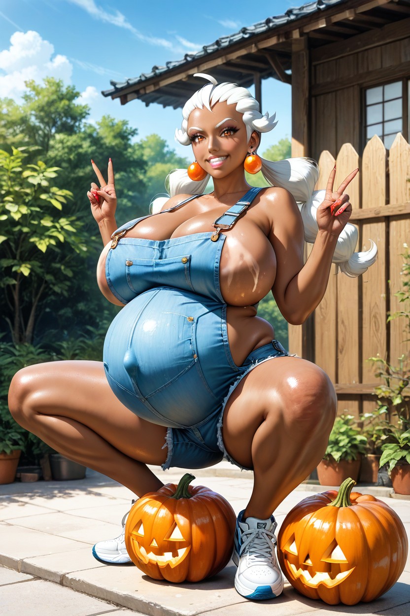 Long Legs, Happy, Pokemon Professor Burnet Hentai AI Porn