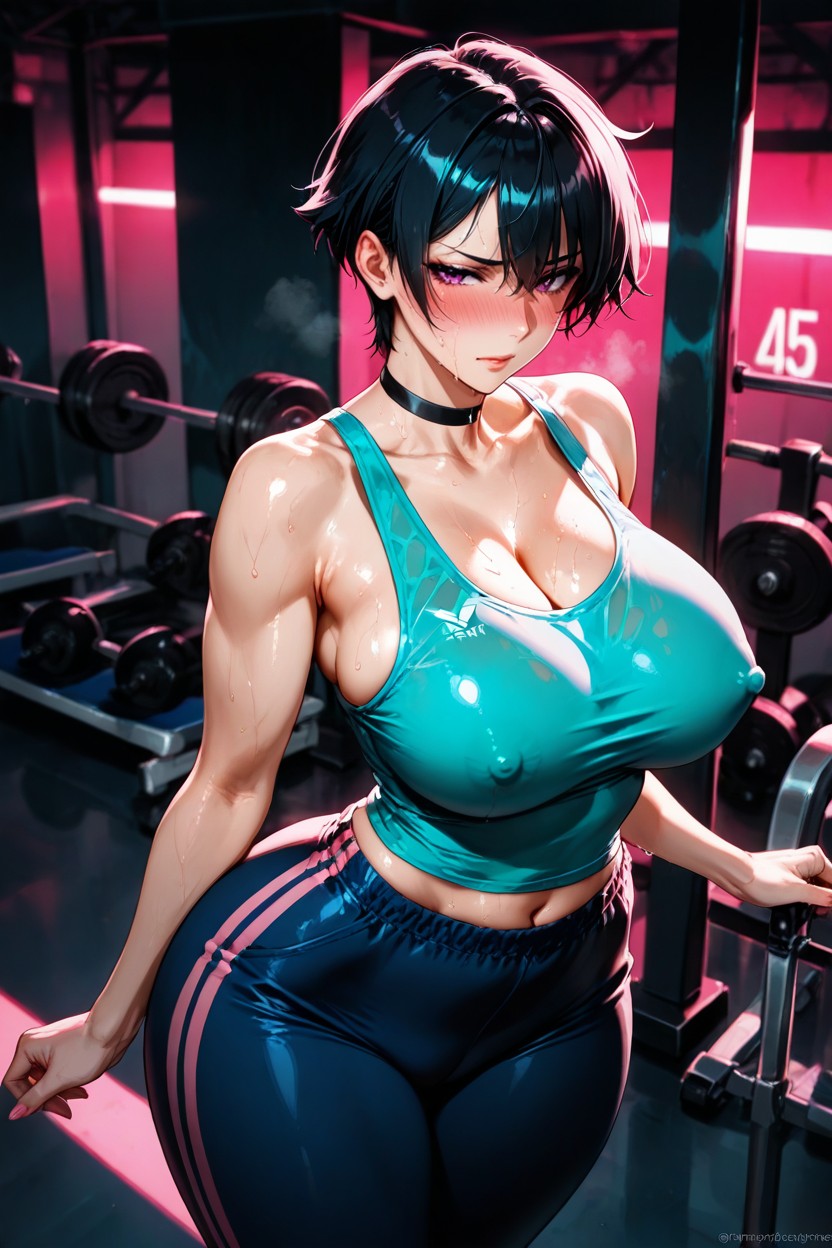 Fit Toned Body, 18+, Soft Shading Hentai AI Porn