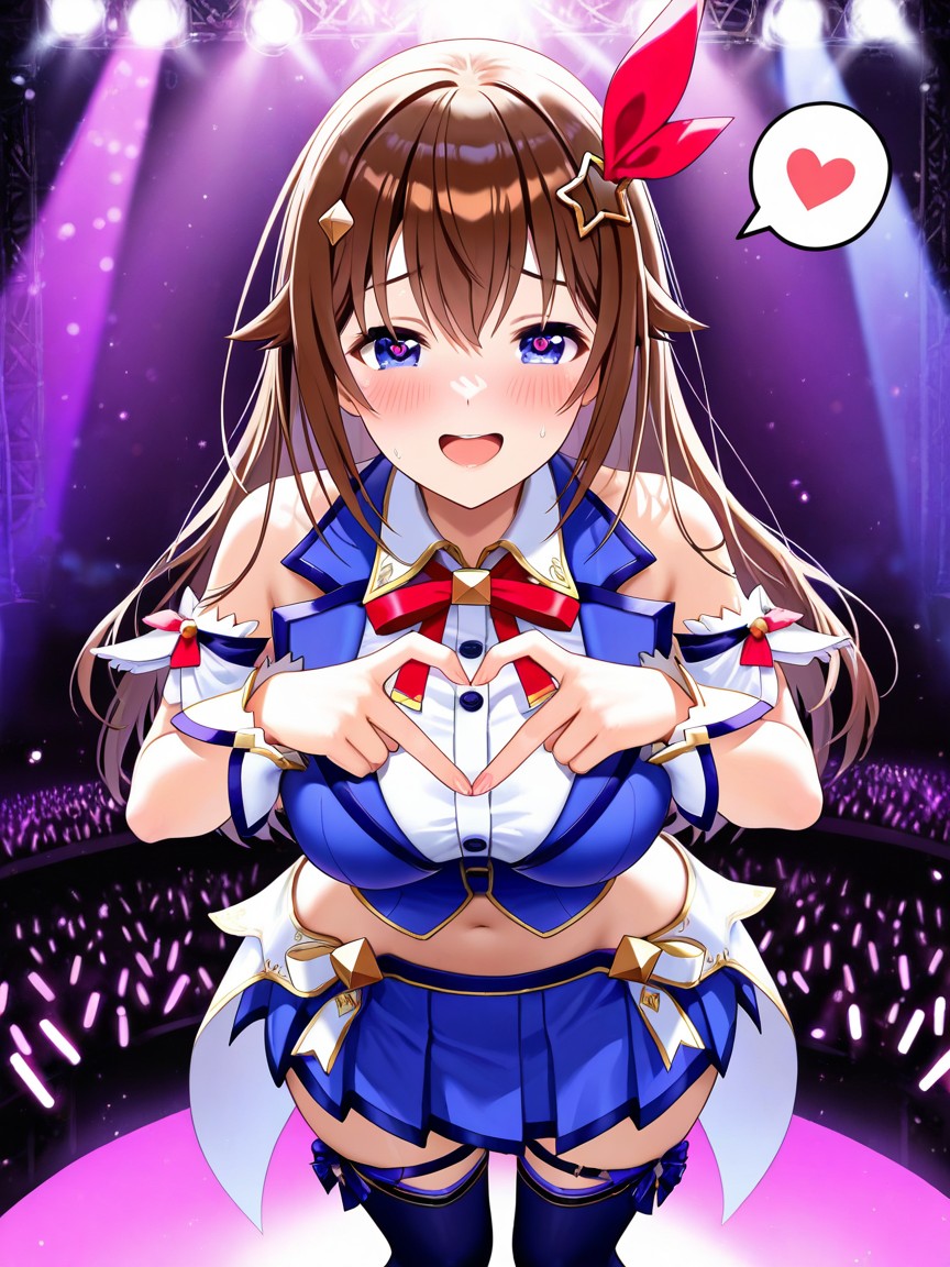 Stage Light, Heart Shaped Pupils, Perfect Skin Hentai IA