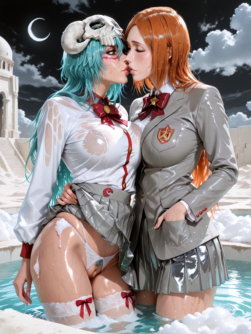 Steam, Firm Breasts, Sweating Hentai AI Porn