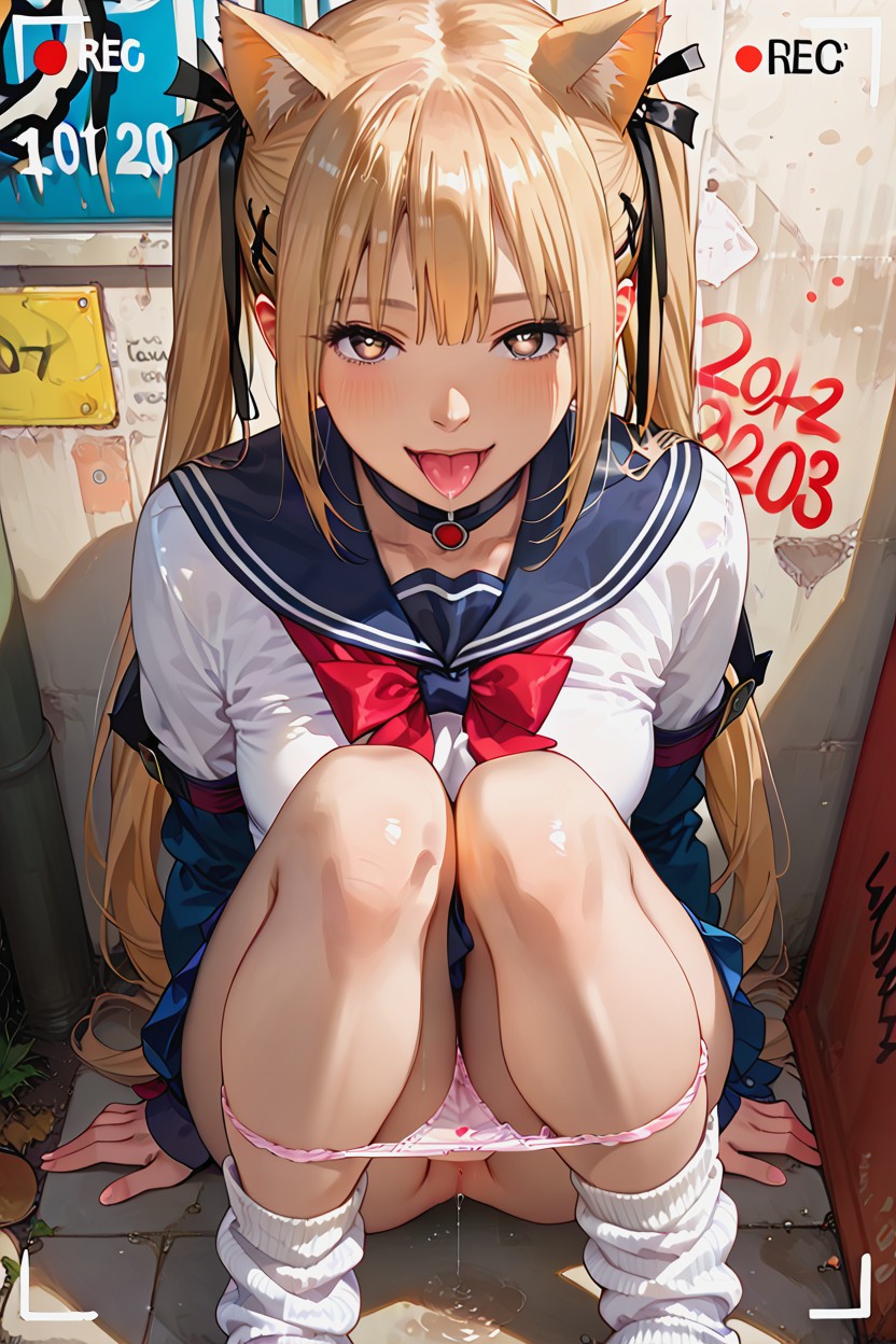 Pussy Juices Dripping, Solo, Spreading Legs Hentai AI Porn