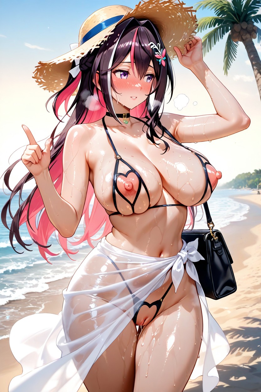 Steamy Breath, Erect Nipples, Wet Body Hentai AI Porn