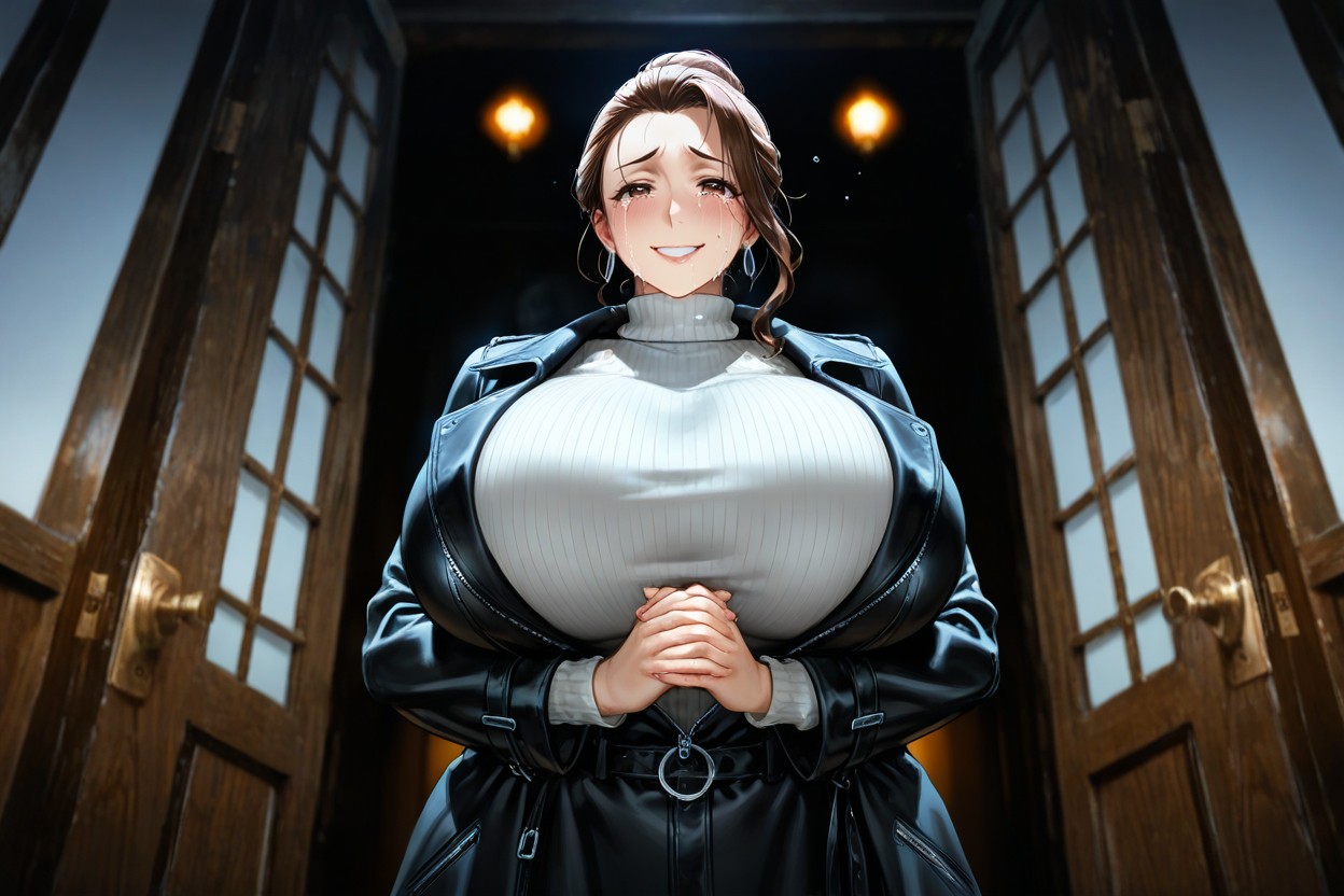 Dramatic Chiaroscuro Lighting, Fat, Breast Expansion Hentai AI Porn