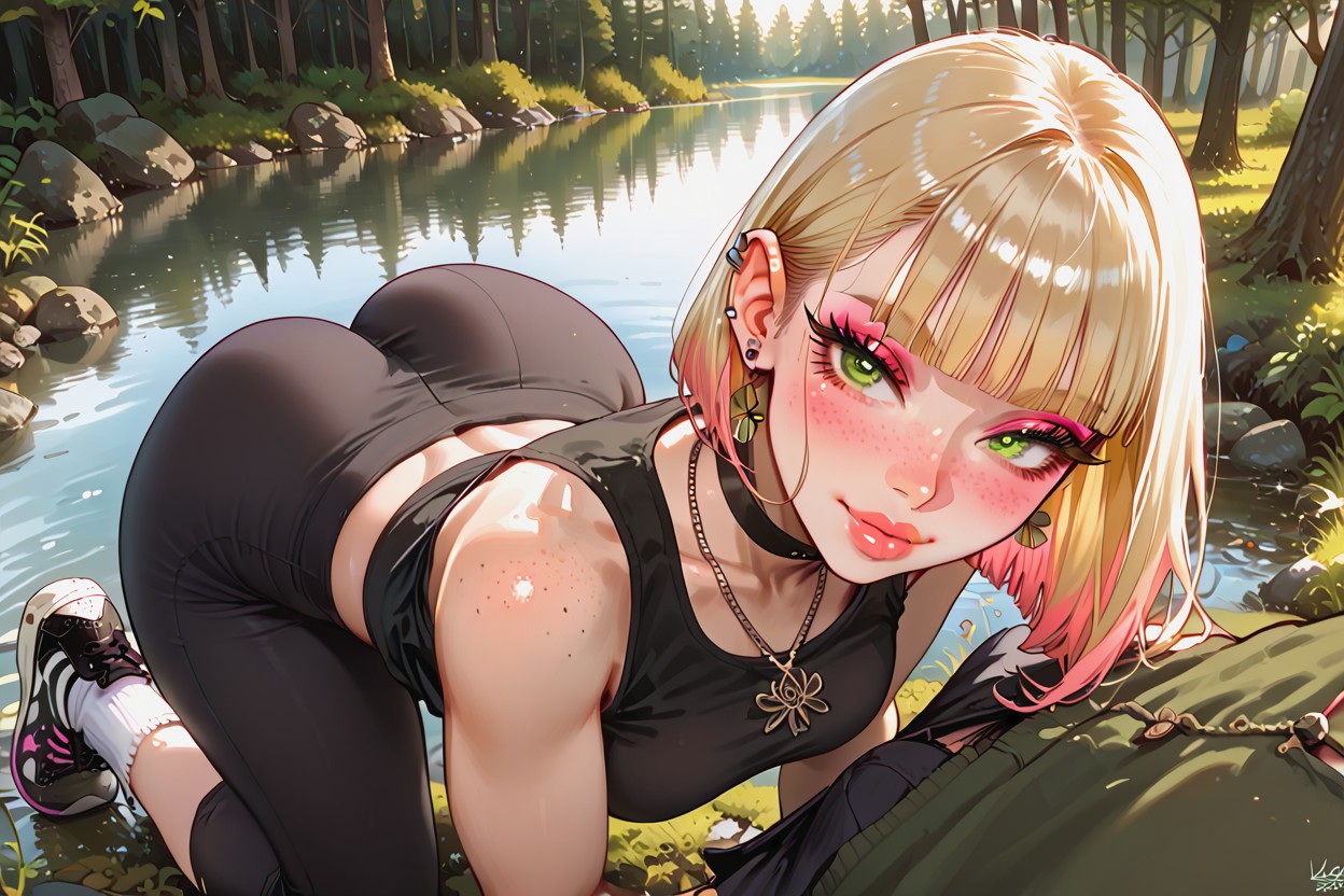 Short Length, Bobcut, Lipgloss Hentai AI Porn