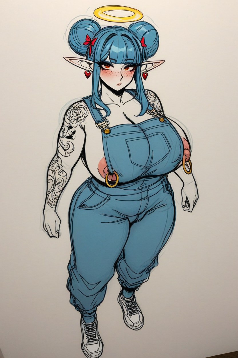 Pop Art Background, K, Full Body Hentai AI Porn