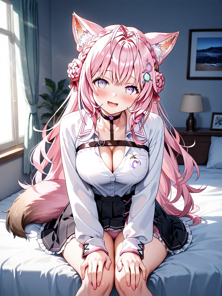 Smile, Heart Shaped Pupils, Medium Breast Hentai AI Porn