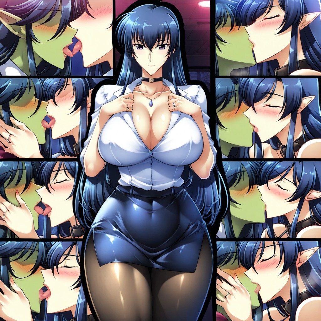 Faceless, Submissive Female, Big Boobs Hentai AI Porn