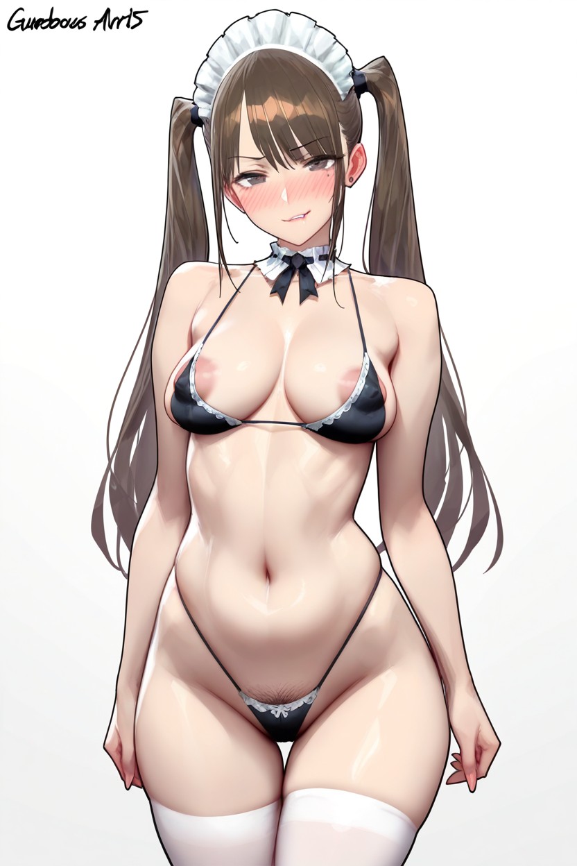 Round Face, Brown Hair, Horny Hentai AI Porn
