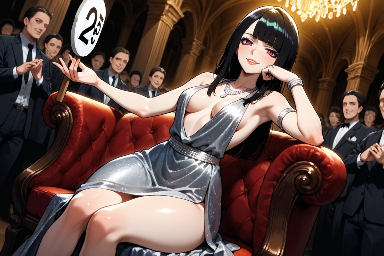 Hdr, Silver Embellishments, Dutch Angle Hentai AI Porn