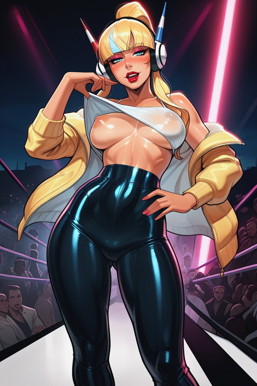 Waist Shot, Dynamic Pose, Skinny Hentai AI Porn
