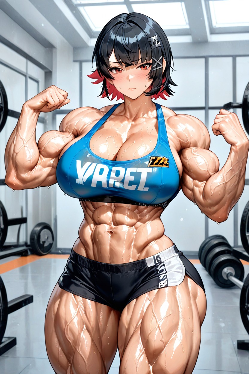 Massive Pecs, Individual Fibers Visible, Super Shredded Hentai IA