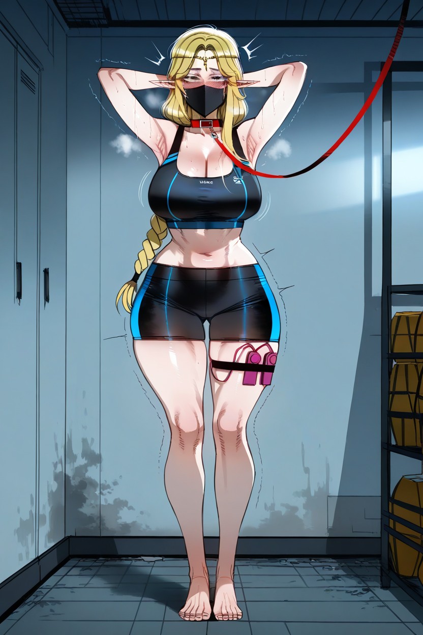 Wide Hips, Rodar Los Ojos, Arms Behind Head Hentai IA