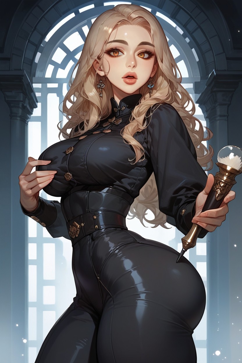Perfect Butt, Cuerpo Completo, Light Blonde Hair Hentai IA
