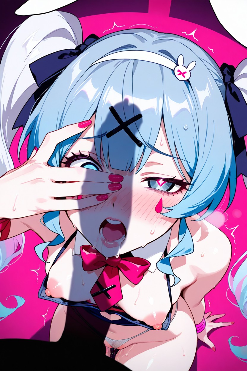 Open Mouth, 25+, Pussy Juice Puddle Hentai IA
