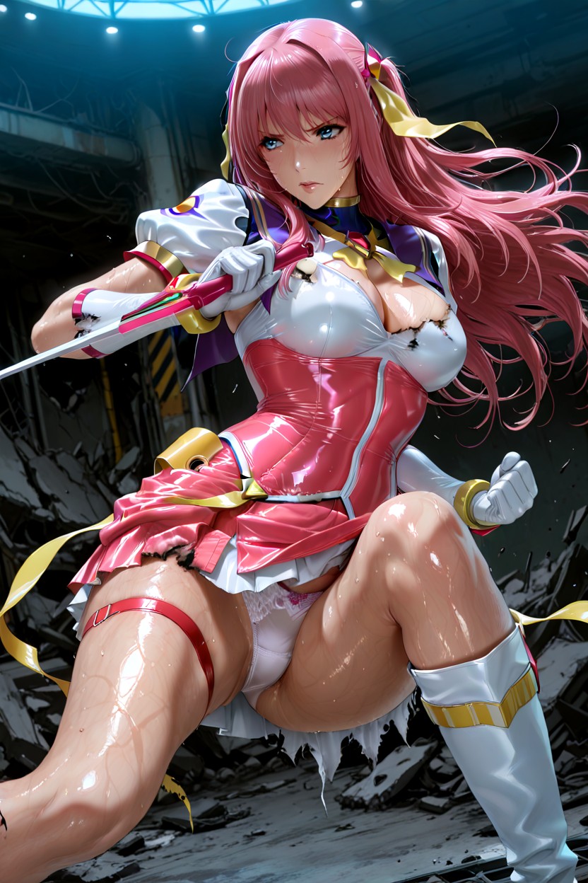 Toned Legs, Clothes Mess, Hyper-detailed Hentai AI Porn