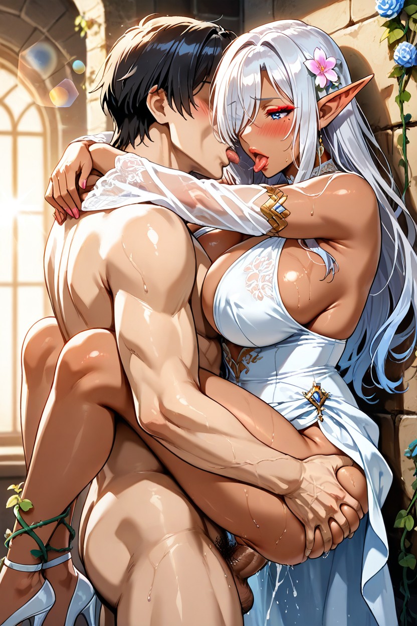 Highly Detailed Visual Novel Style, Proportional Body, Loving Heart Eyes Hentai IA