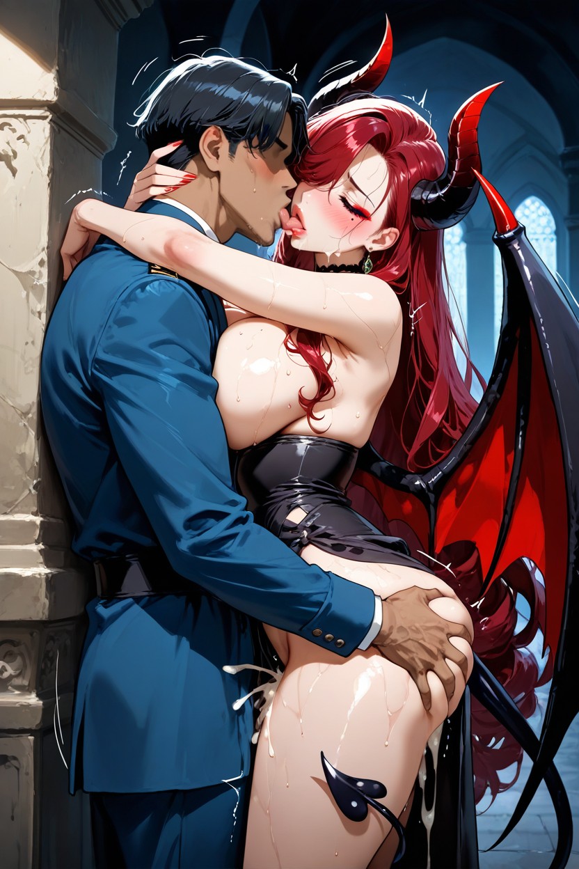 Shaking Lines, High Resolution, Wearing All Kind Of Accessories Hentai AI Porn