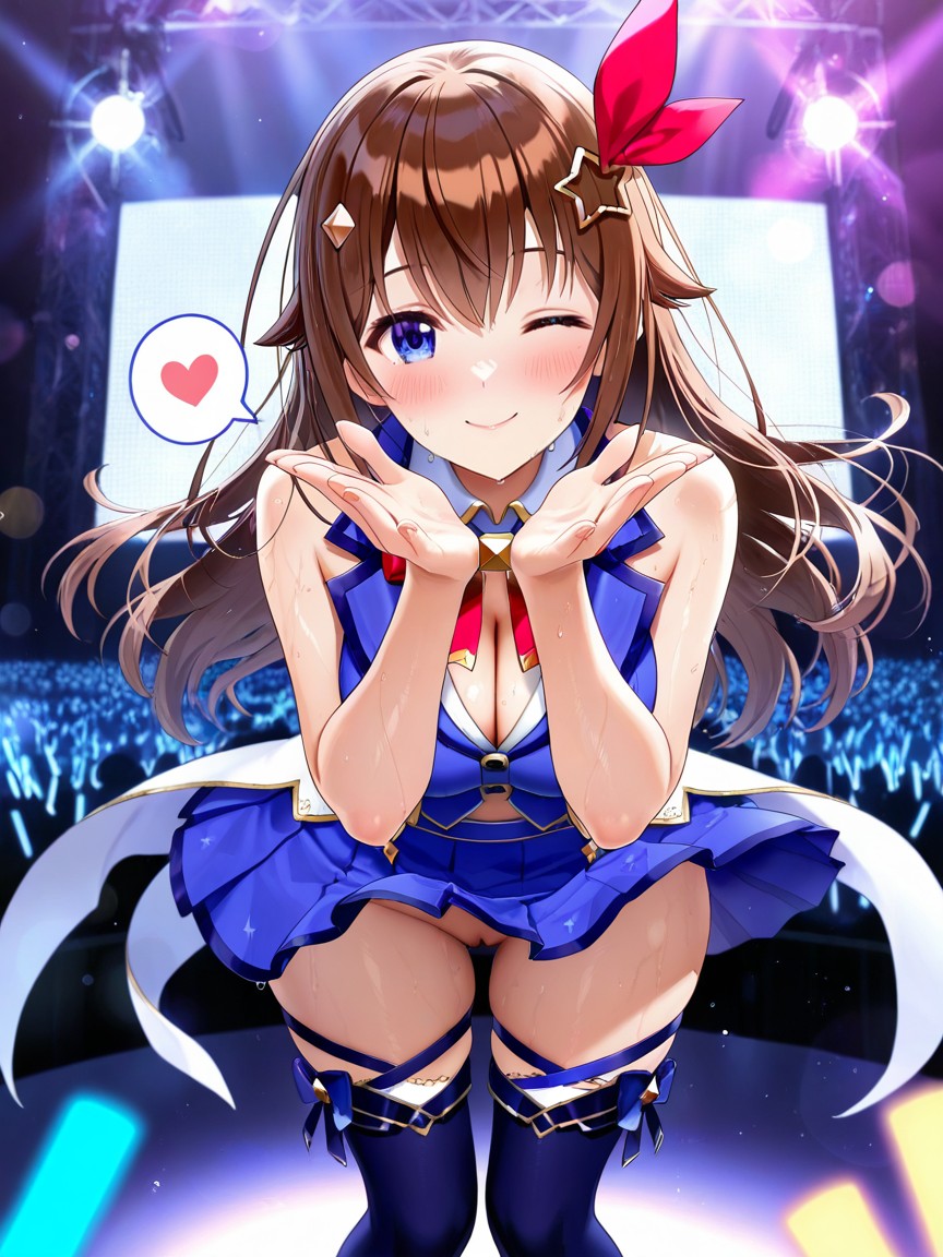 Sweaty, Blurry Foreground, Spoken Heart Hentai IA