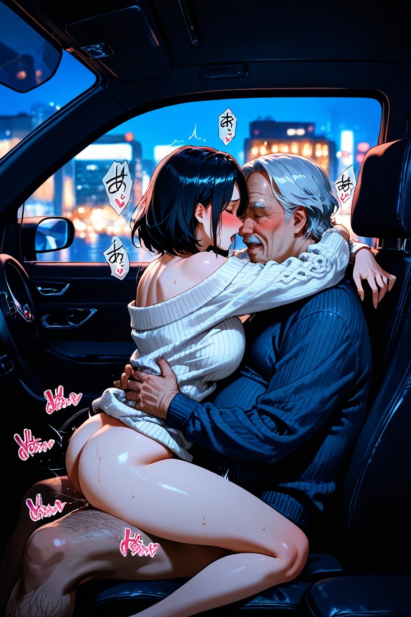 Hug, Rough Sex, Sitting Hentai IA