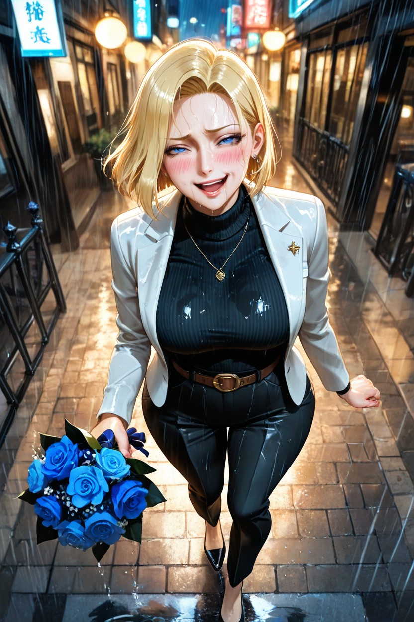Expression Suffisante, Realistic Reflections On The Ground, Soft Dramatic Lighting Porno IA Hentai