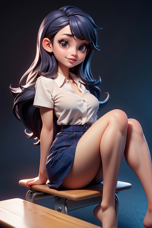 Tongue Out, Squirting, Hayase Nagatoro In Class Uniform Hentai AI Porn