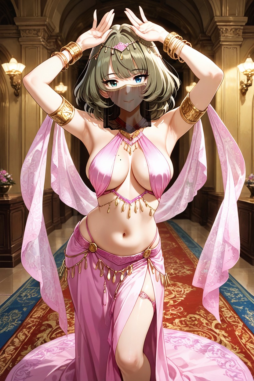 Oversized Bracelets, Mole Under Eye, Arabian Architecture Hentai IA