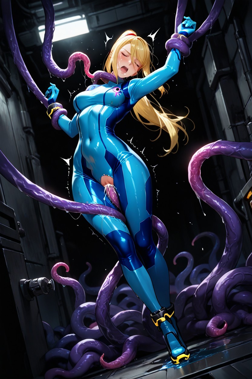 Cuerpo Completo, Closed Eyes, Submissive Hentai IA