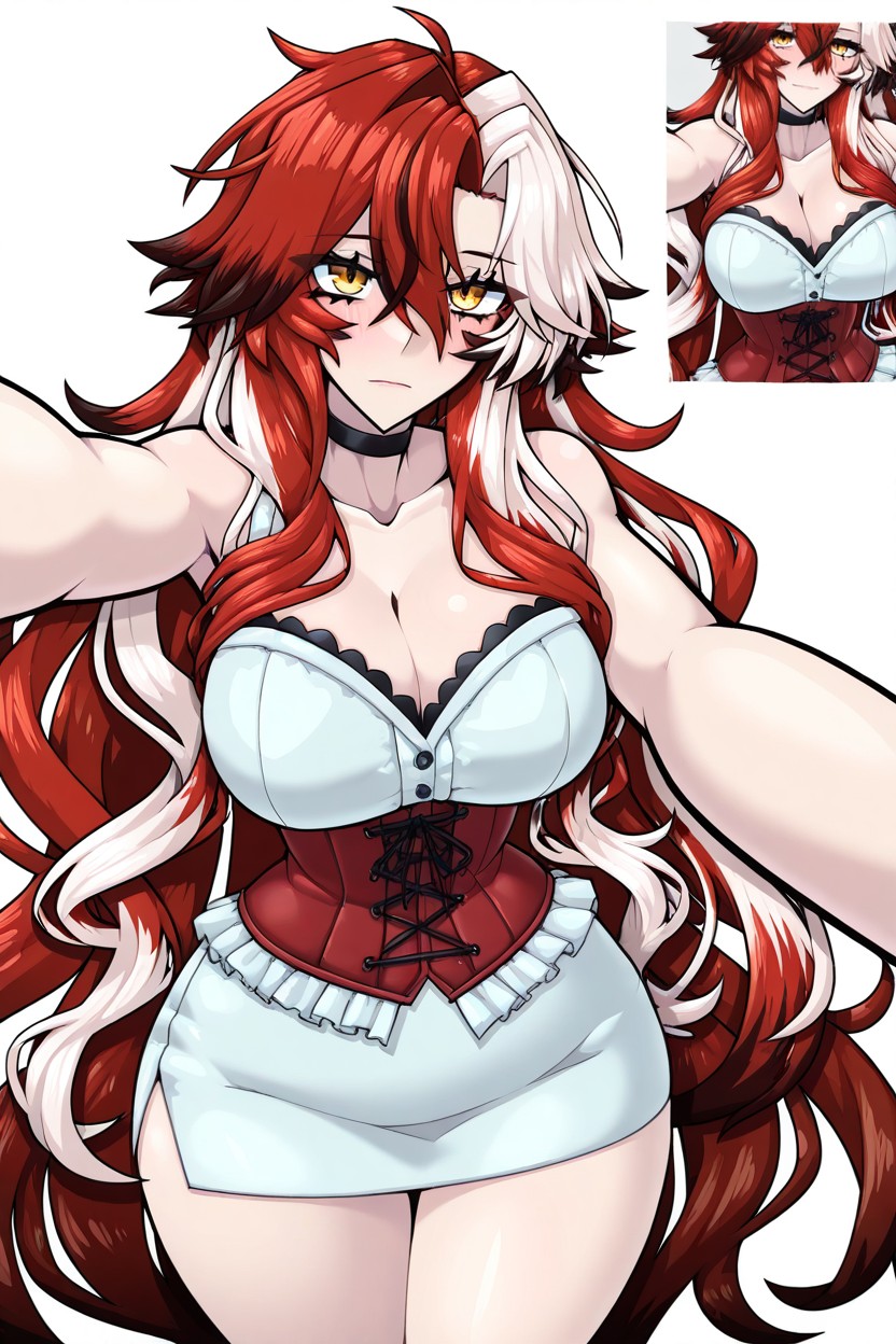 Culo Mediano, Viaz, White Miniskirt Hentai IA