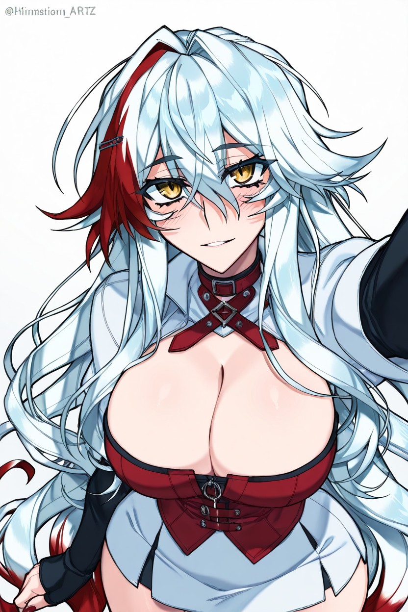 Cleavage, Vista Lateral, 25+ Hentai IA