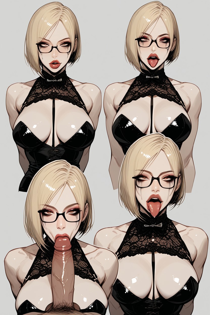 Sucking White Cock, Fishnets, Profesora Hentai IA