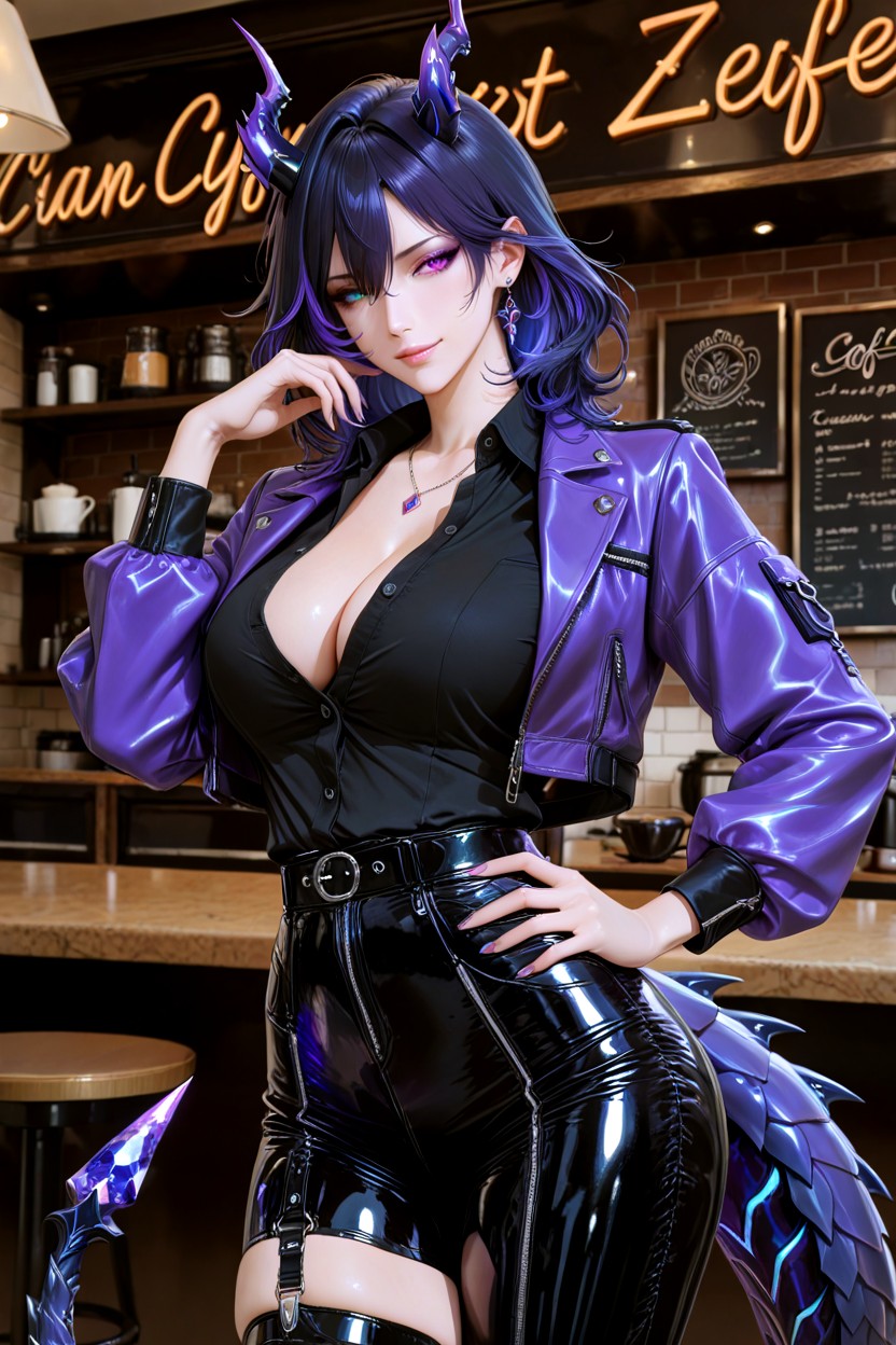 Clean Art, One Hand On Hip, Culo Mediano Hentai IA