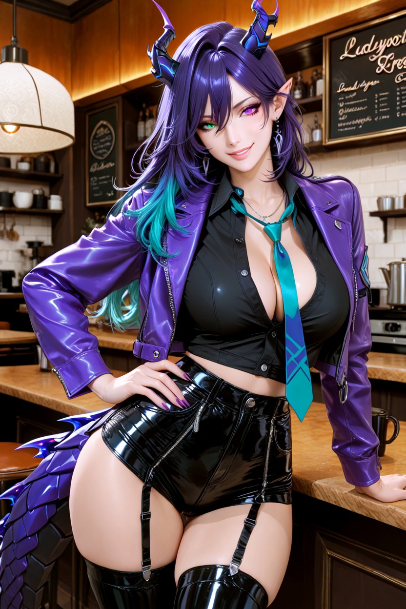 Pointed Ears, Girl, One Hand On Hip Hentai IA
