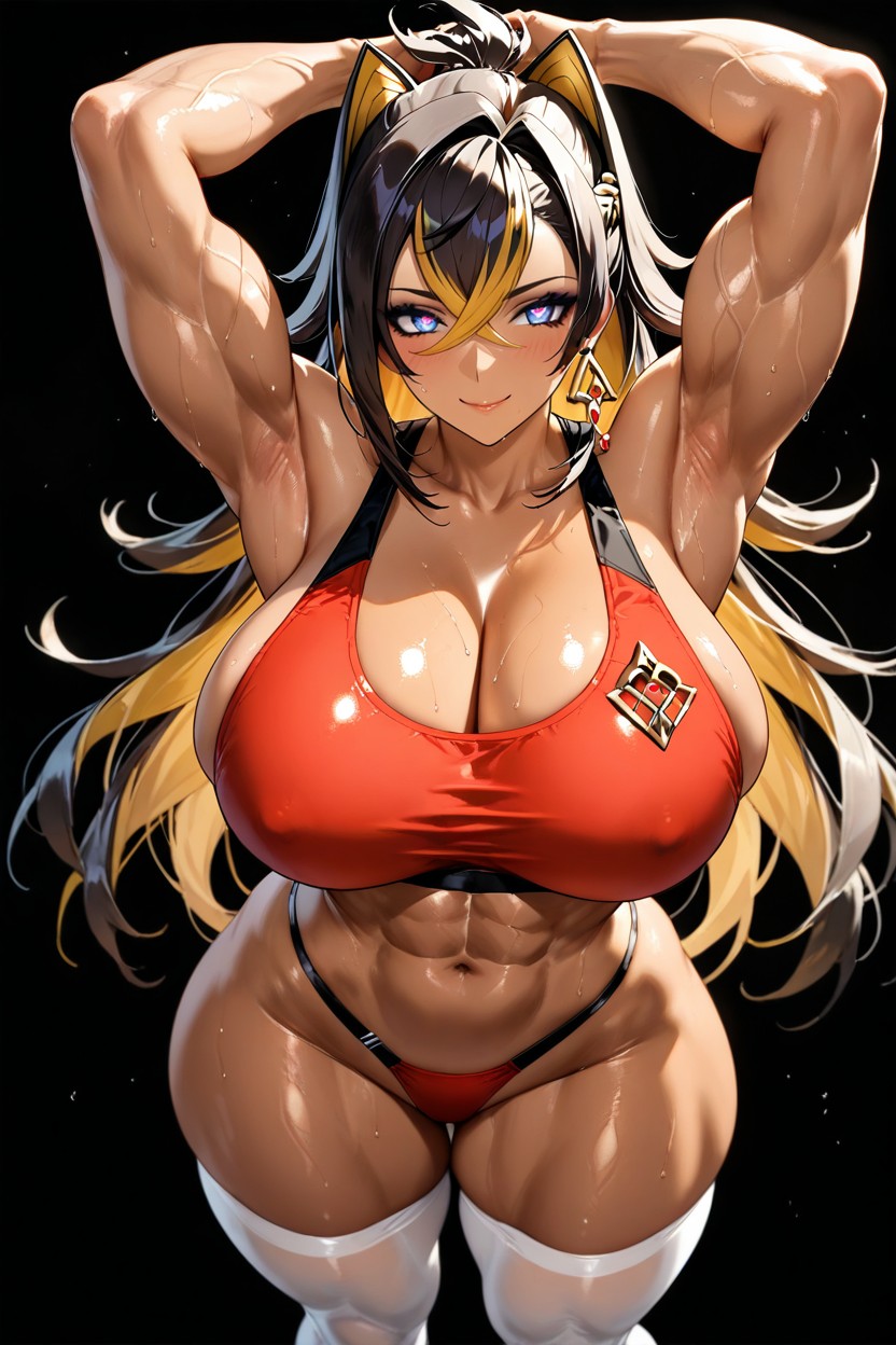 Eyes, Boobs Naked, Beautiful Hair Hentai IA