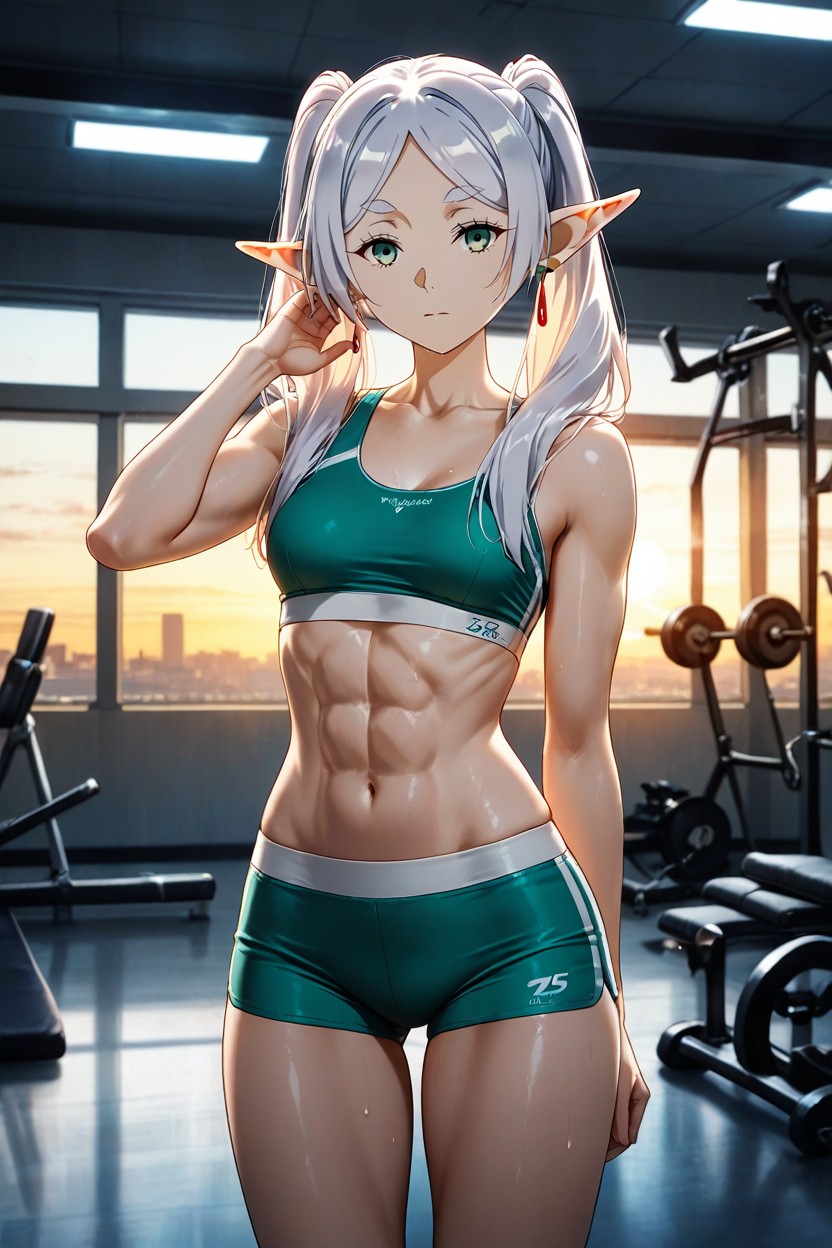 Culo Pequeño, En Forma, Gym Hentai IA