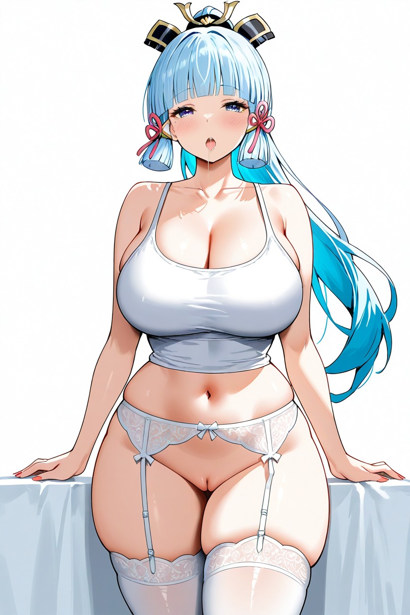 Exposed Pussy, Standing With Legs Together, Perfect Curves Hentai AI Porn