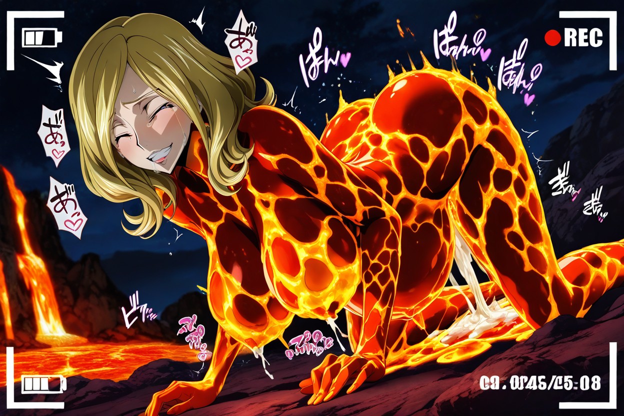 Motion Lines, Lava Horror Creature Fucking Woman, 25+ Hentai AI Porn