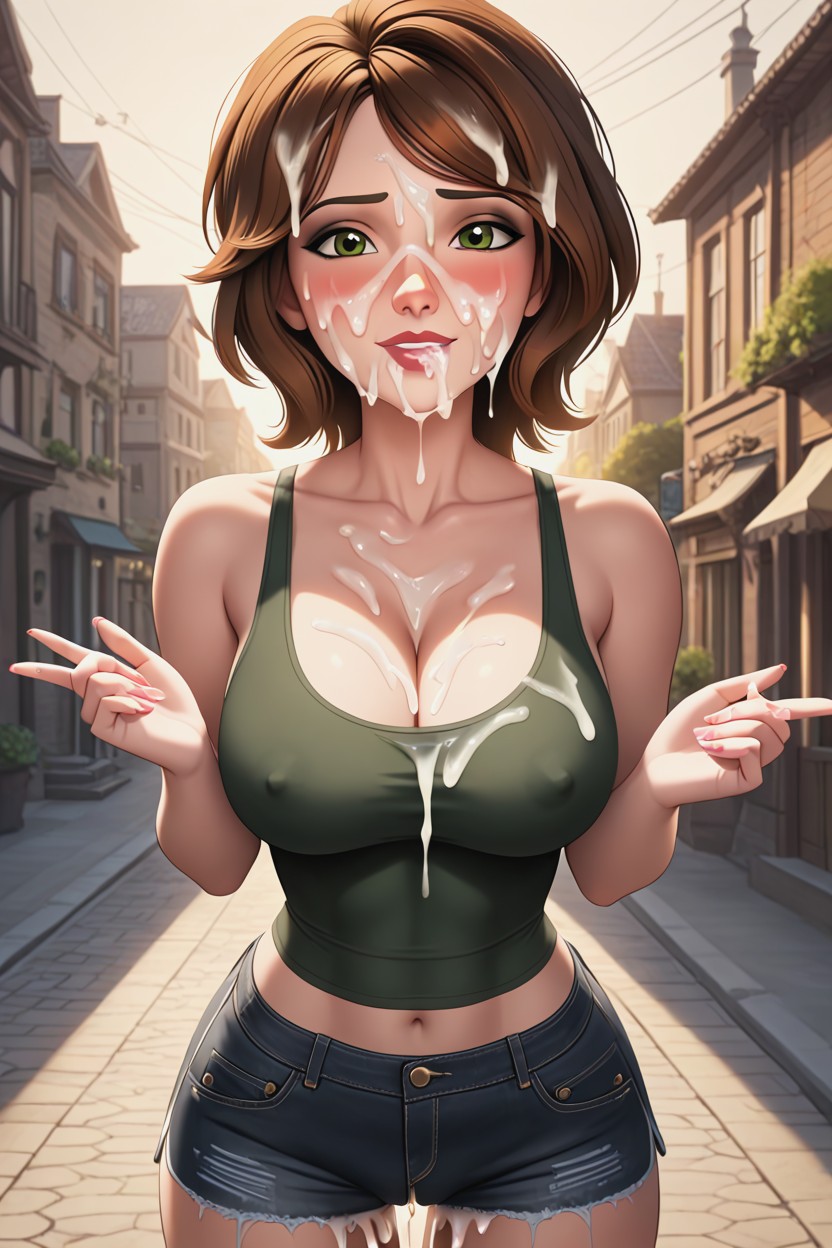 Delgada, Avergonzada, Cumwalk Hentai IA