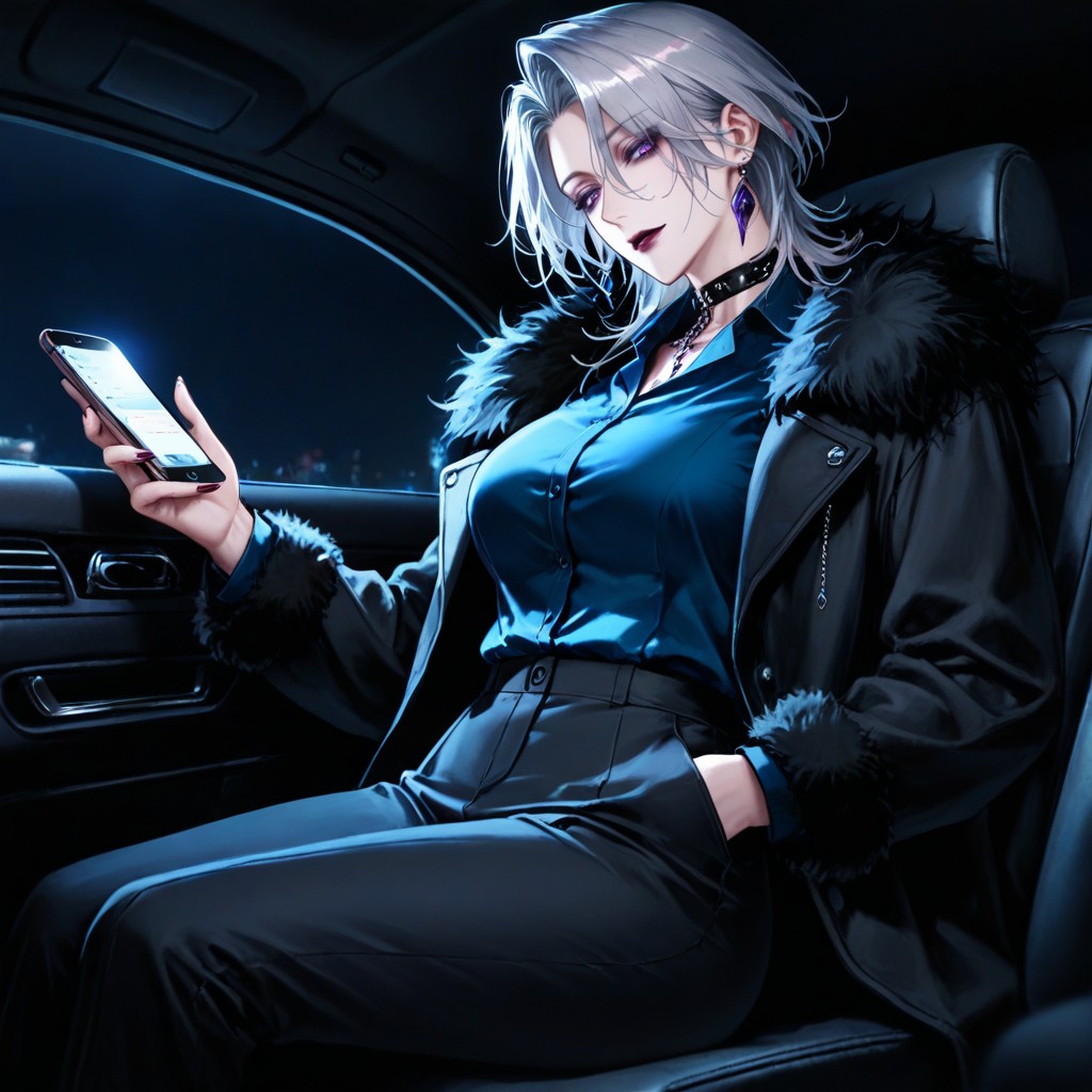 Tilt Head Back, Dark, Side View Hentai AI Porn